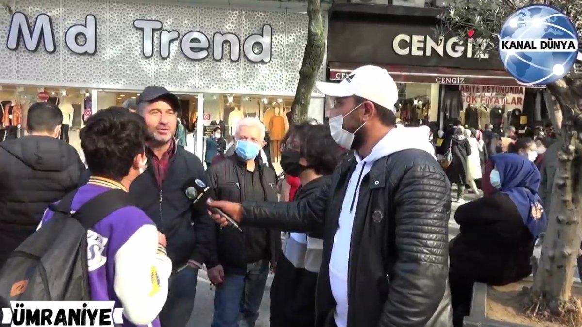 Sokak röportajında çocuklarla büyüklerin ekonomi tartışması