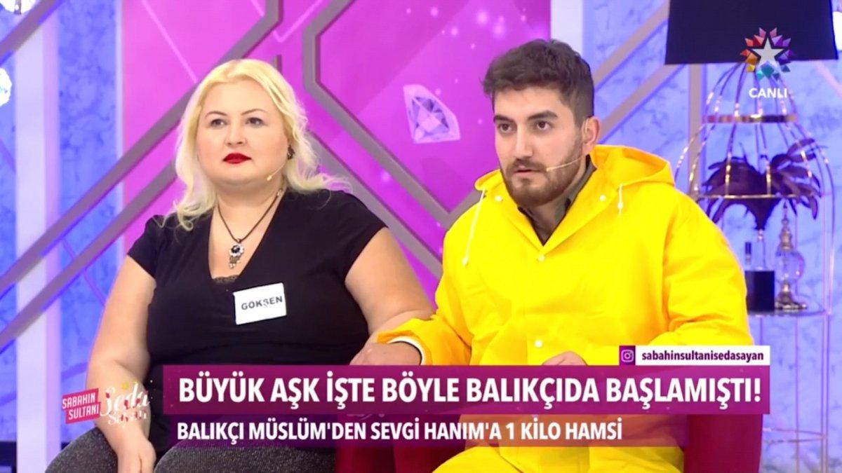 Damat adayı, Seda Sayan’ın programına hamsi ile geldi