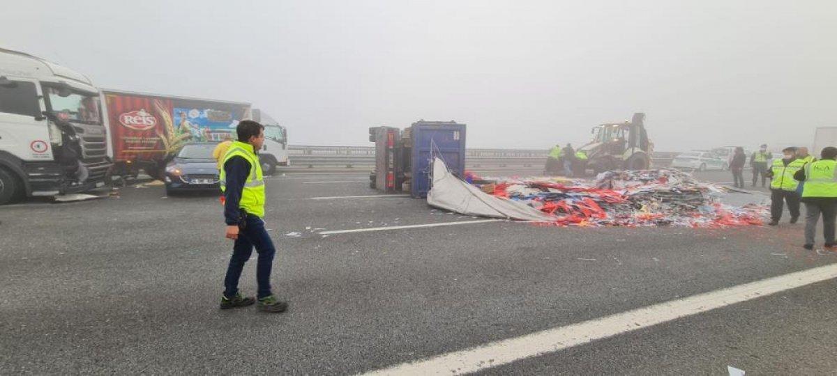 Kuzey Marmara Otoyolu'nda kaza