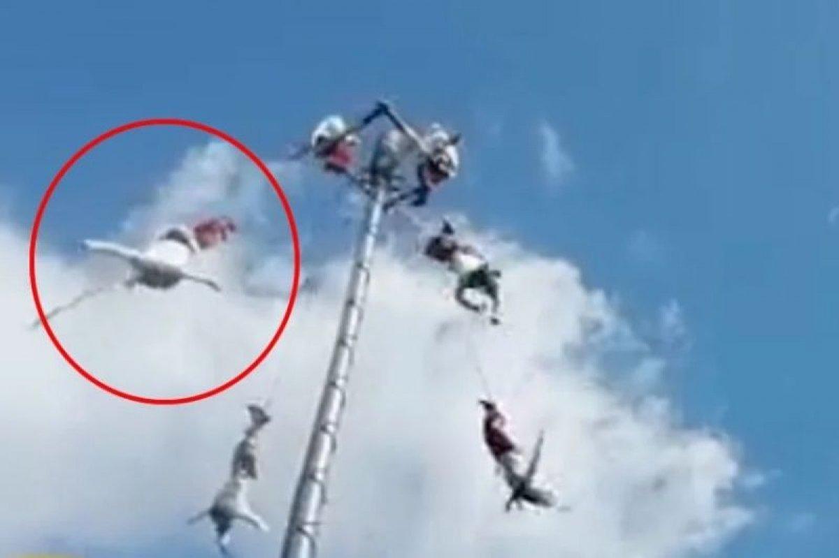 Meksika’da 20 metre yükseklikten yere çakıldı