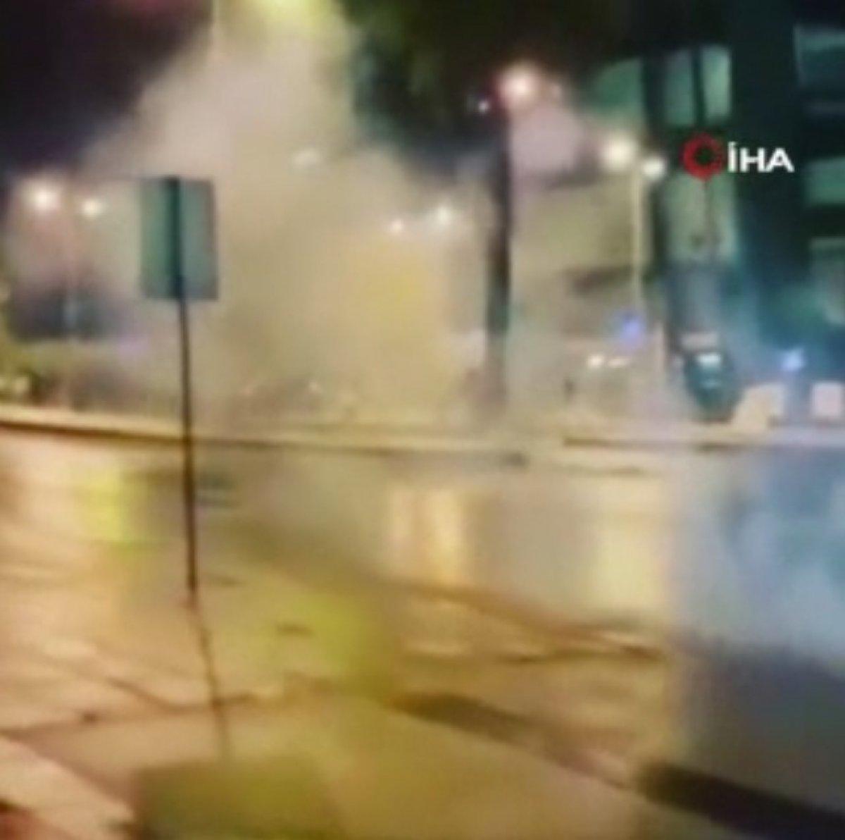 Sporting taraftarı, Beşiktaş taraftarına saldırdı