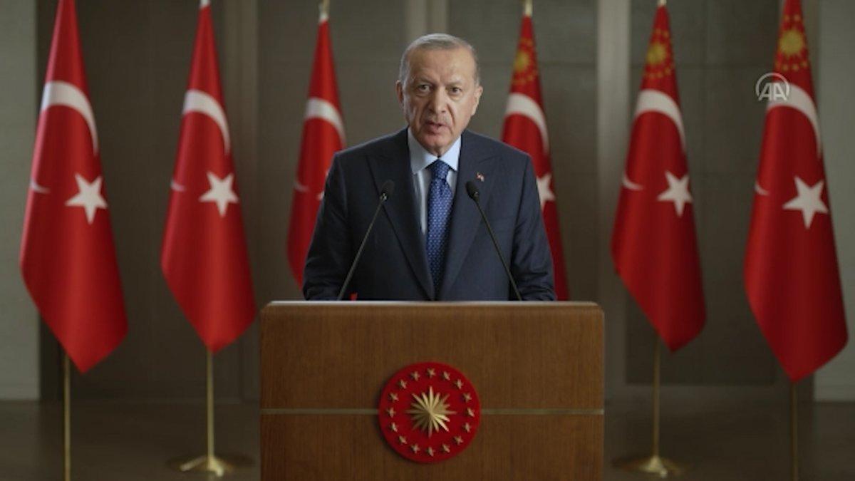 Cumhurbaşkanı Erdoğan'dan Türkiye Girişimci Buluşması Zirvesi'ne video mesaj