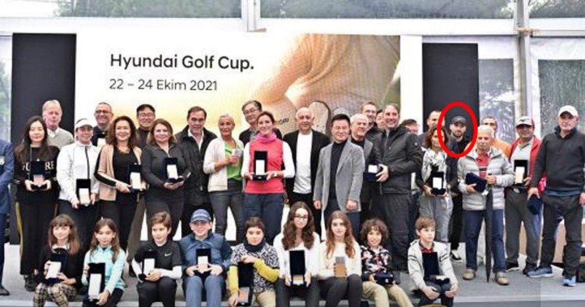 Sinan Gümüş golf turnuvasında ödül aldı