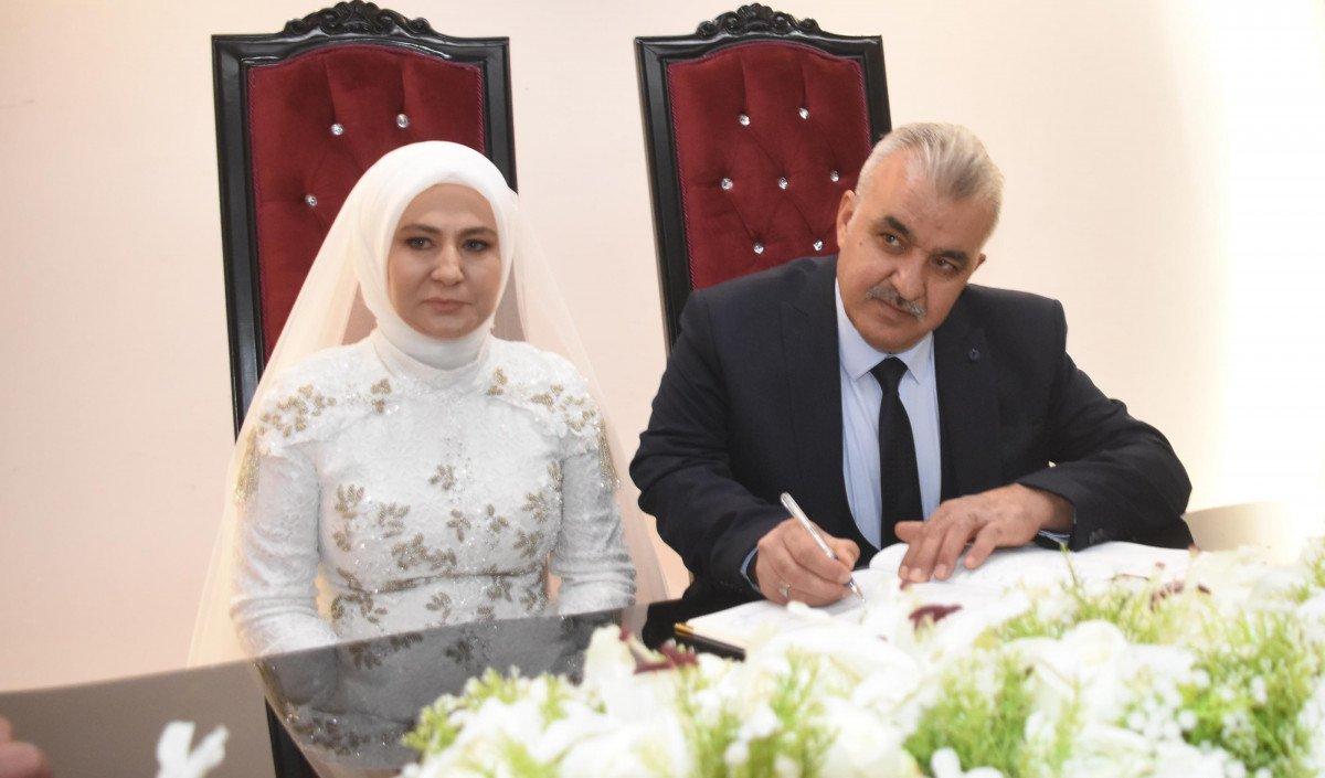 Kayseri’de 35 yıllık aşk mutlu sonla bitti