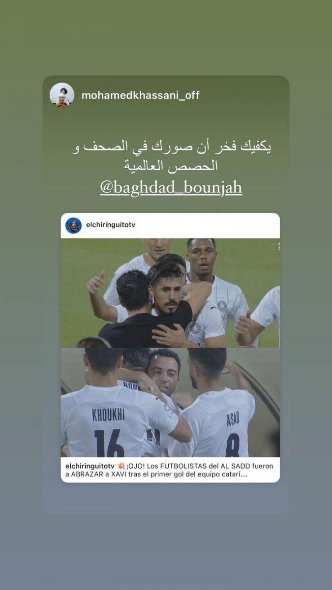 Al Sadd'ın oyuncuları Xavi'ye veda etti