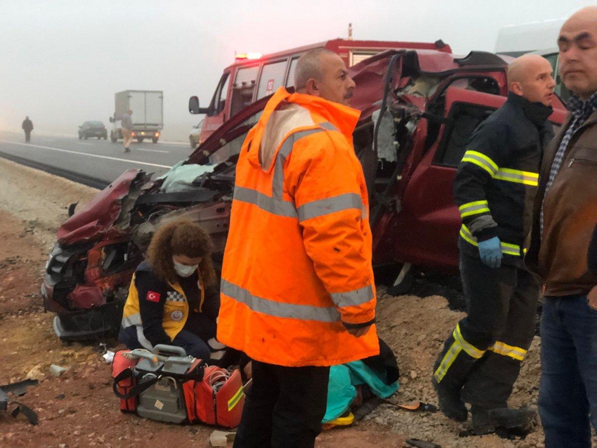 Tokat’ta yoğun sis, zincirleme kazaya neden oldu