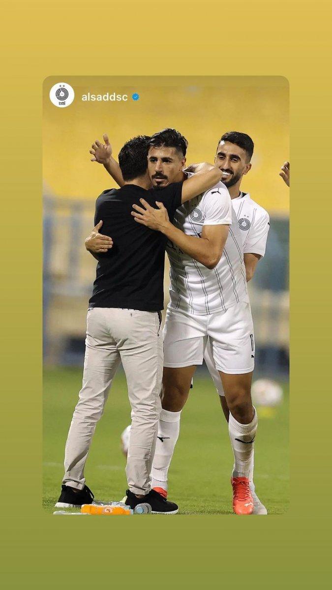 Al Sadd'ın oyuncuları Xavi'ye veda etti