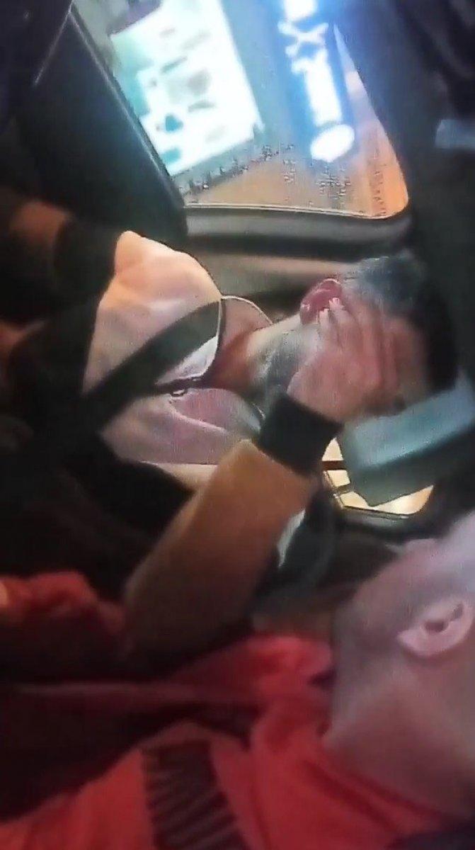 İstanbul'da taksici-müşteri kavgası kamerada