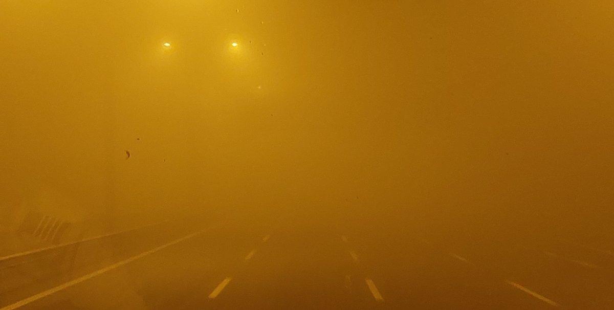 Tekirdağ yolunda sis, görüş mesafesini 5 metreye indirdi