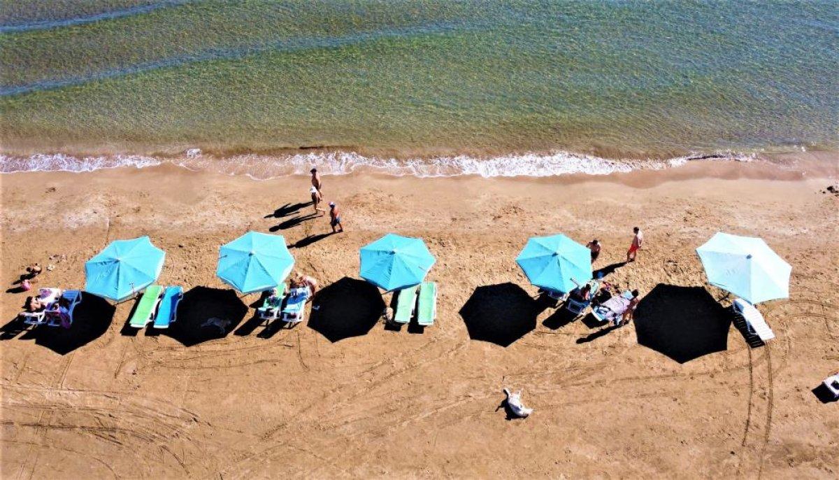 Mersinliler kasım ayında denizin keyfini çıkardı