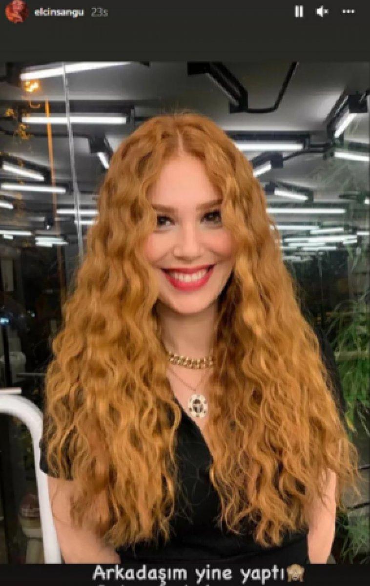 Elçin Sangu sarı saçlarına veda etti
