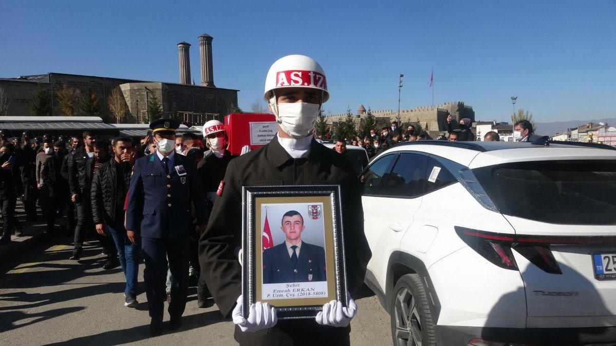 Kuzey Irak şehidi Emrah Erkan'a veda