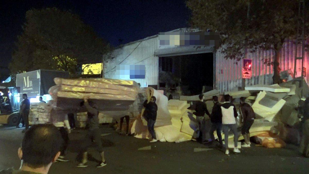 Avcılar’da iş yerinde yangın