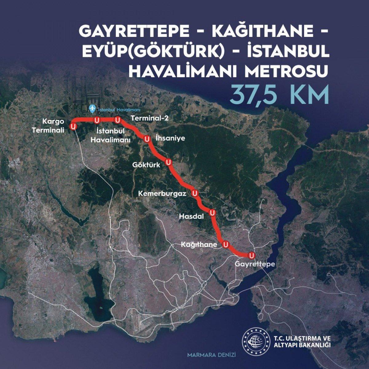 Gayrettepe - İstanbul Havalimanı metro hattında test sürüşleri başladı