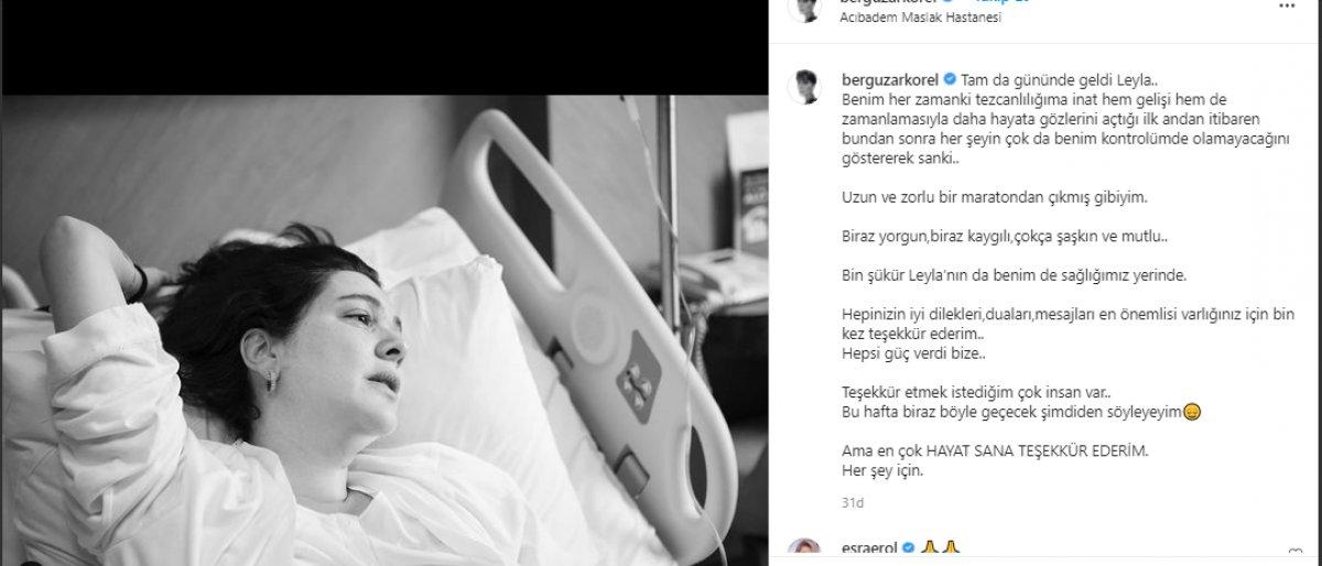 Üçüncü kez anne olan Bergüzar Korel'den duygusal paylaşım