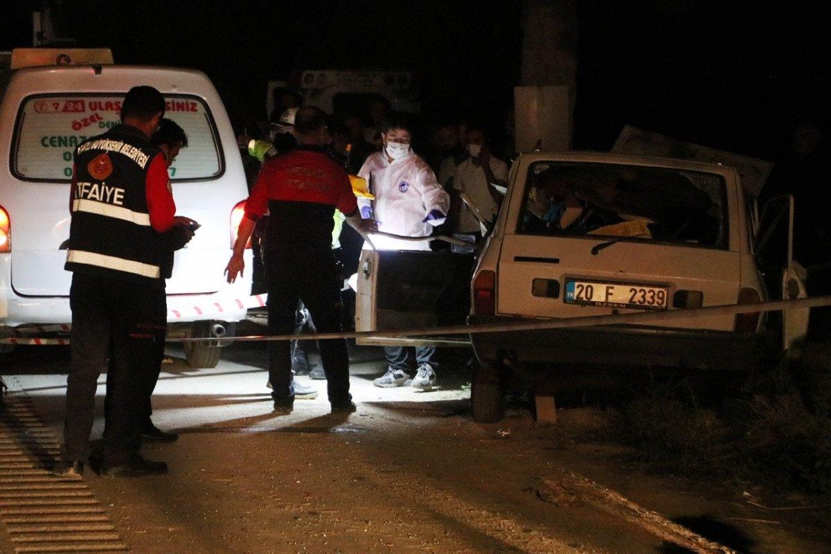 Denizli’de kaza: 1 ölü, 3 yaralı