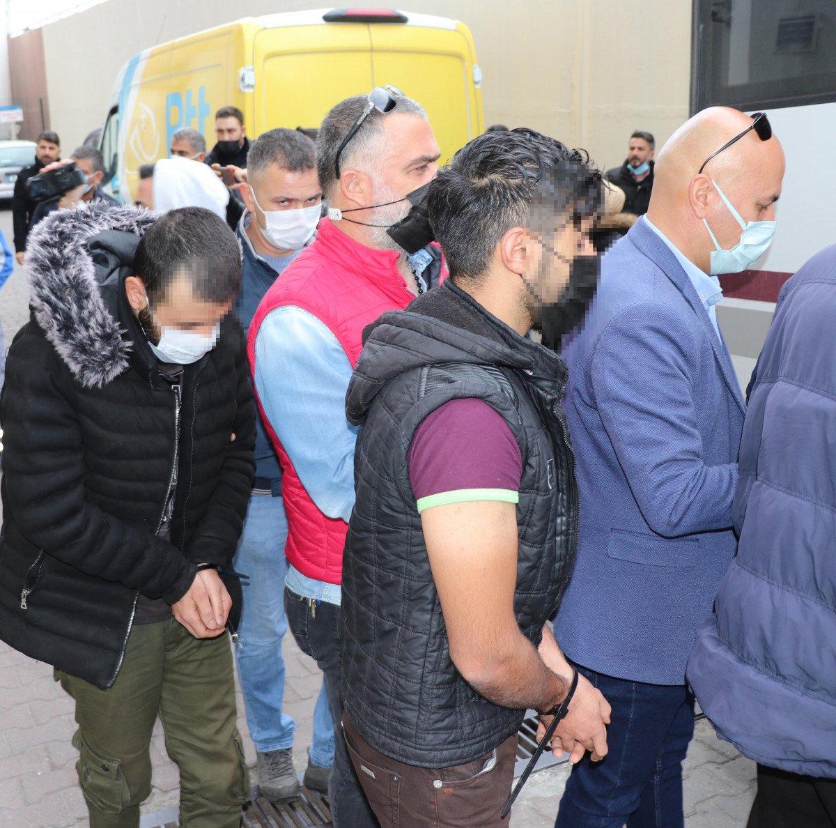 Kayseri'de, gözaltındaki 17 DEAŞ şüphelisinden 7'si adliyeye sevk edildi