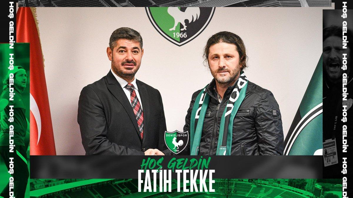 Denizlispor'un yeni hocası Fatih Tekke
