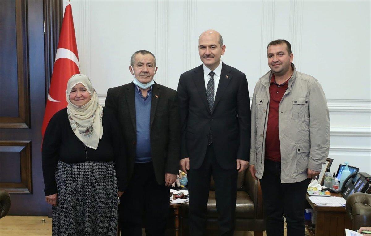 Süleyman Soylu, şehit aileleriyle görüştü