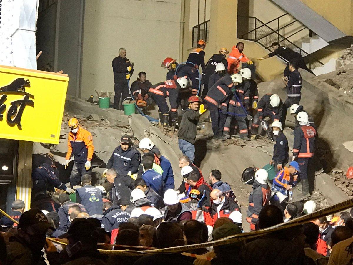 Malatya'daki çöken bina için iddia: Kolonlar kesildi