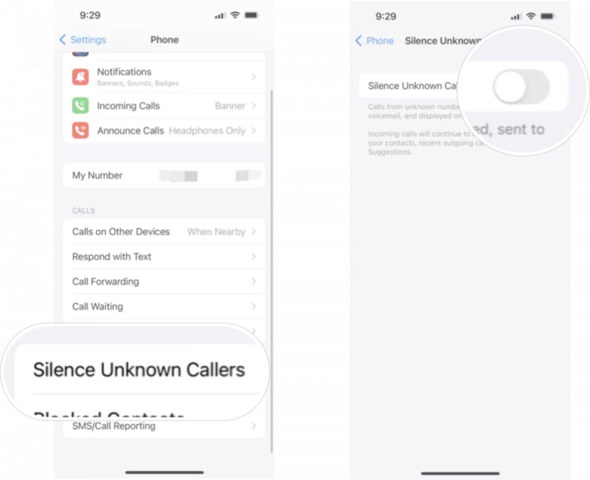 iphone bilinmeyen aramalar