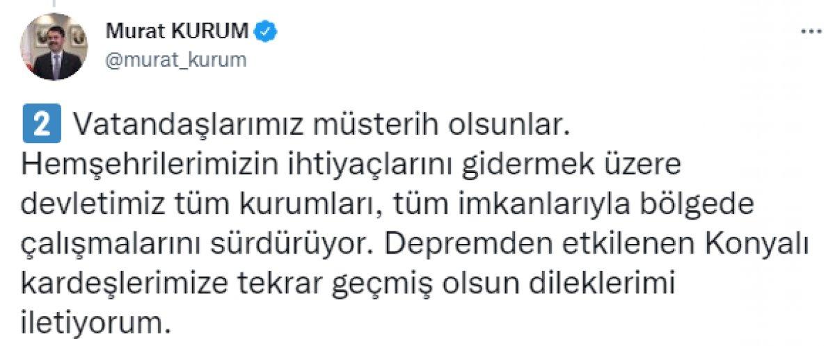 Murat Kurum: Devletimiz tüm imkanlarıyla çalışmalarını sürdürüyor