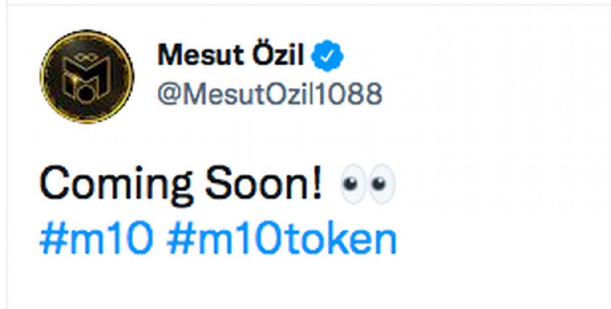 Mesut Özil'in kripto parasının adı belli oldu