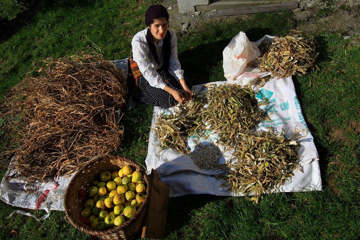 Karadenizli kadınların kış hazırlığı