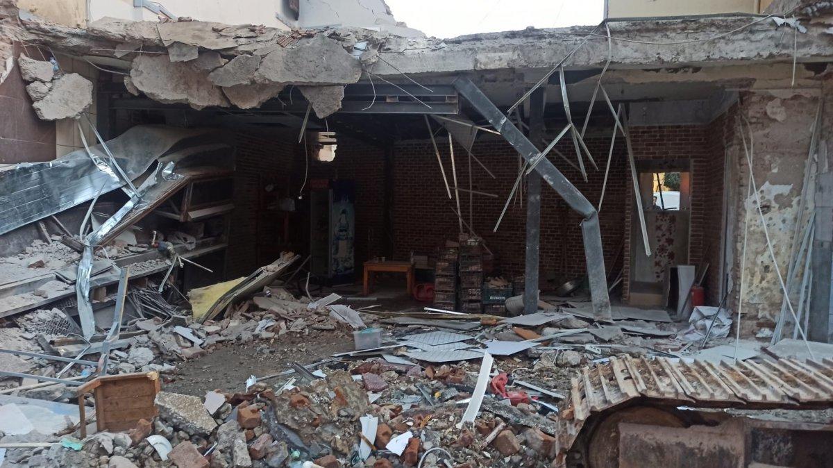 Malatya’da çöken binadaki hasar gün ağarınca ortaya çıktı