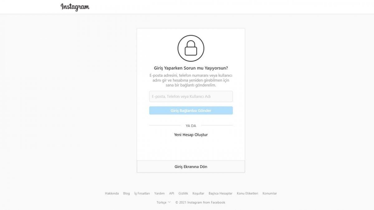 Şifresi unutulan, kapatılan ya da silinen Instagram hesabını kurtarma yöntemi