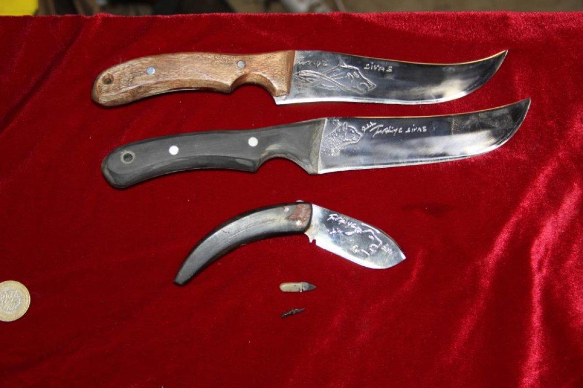 Guinness’e aday olan Sivaslı bıçak ustasının gözleri bozuldu