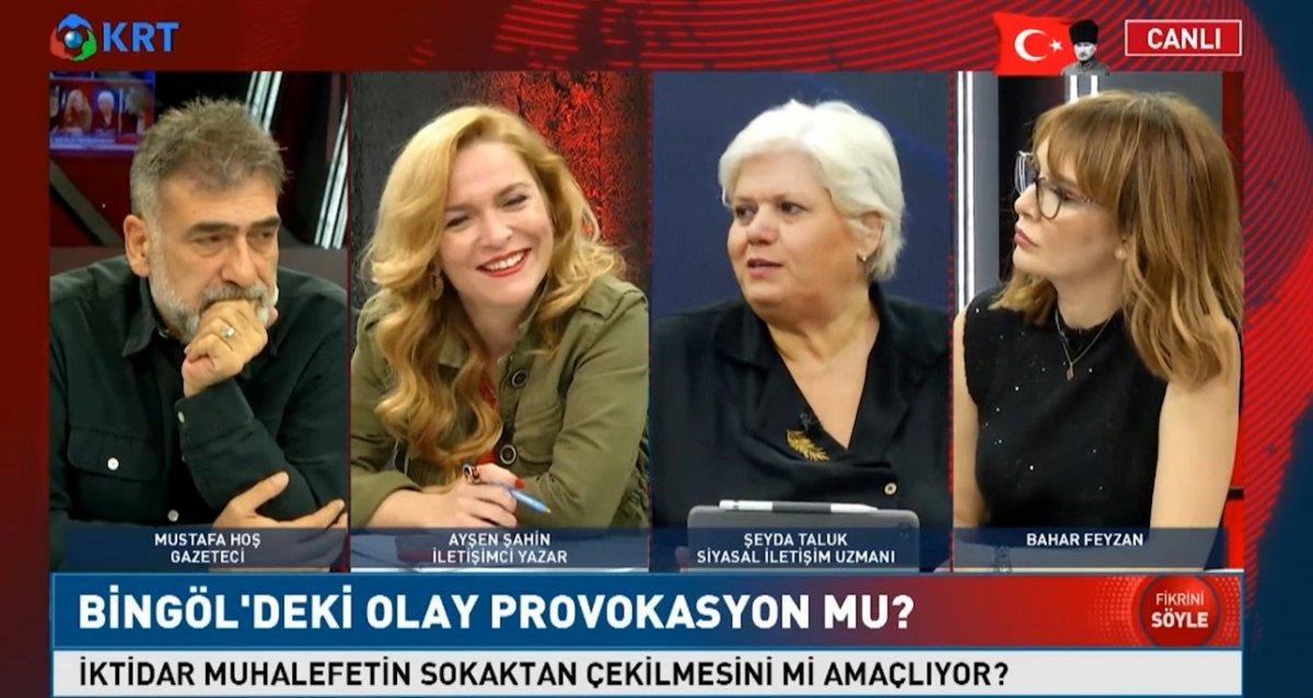 KRT'de Bahar Feyzan'ın testosteronlu Lütfü Türkkan yorumu