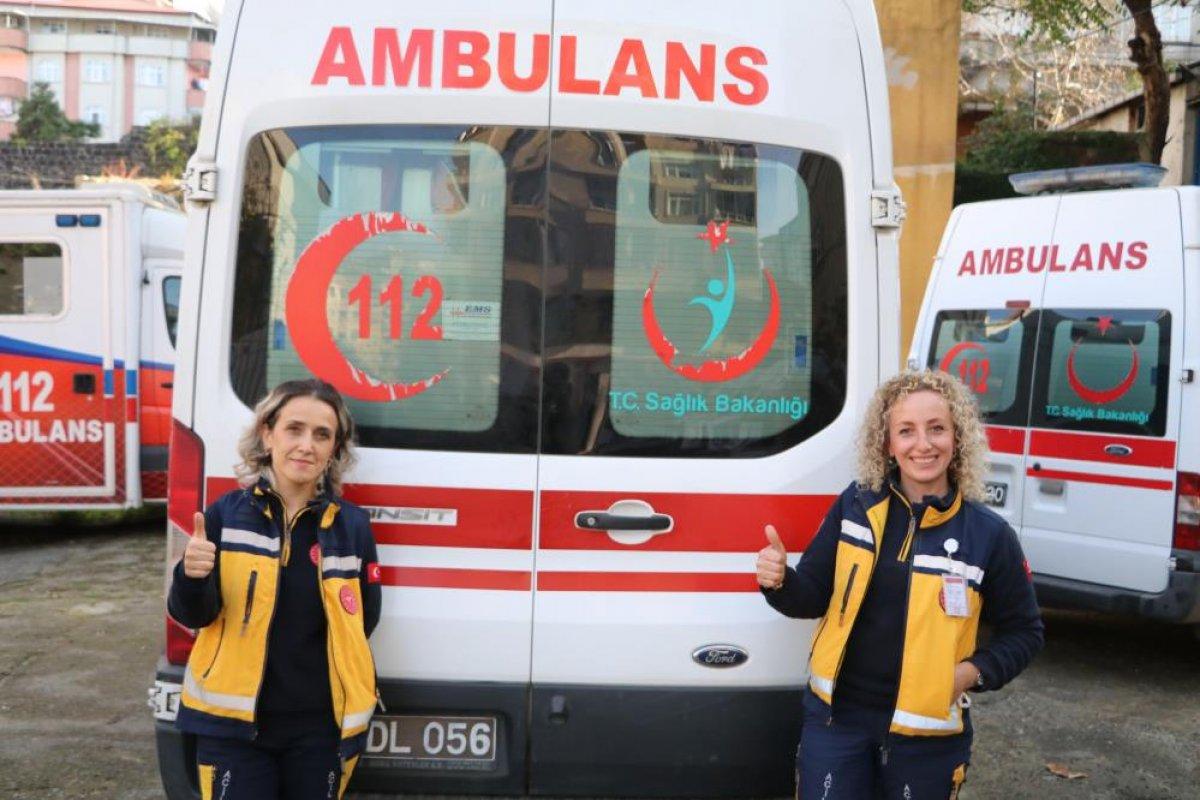 Rize'nin kadın ambulans şoförleri takdir topluyor