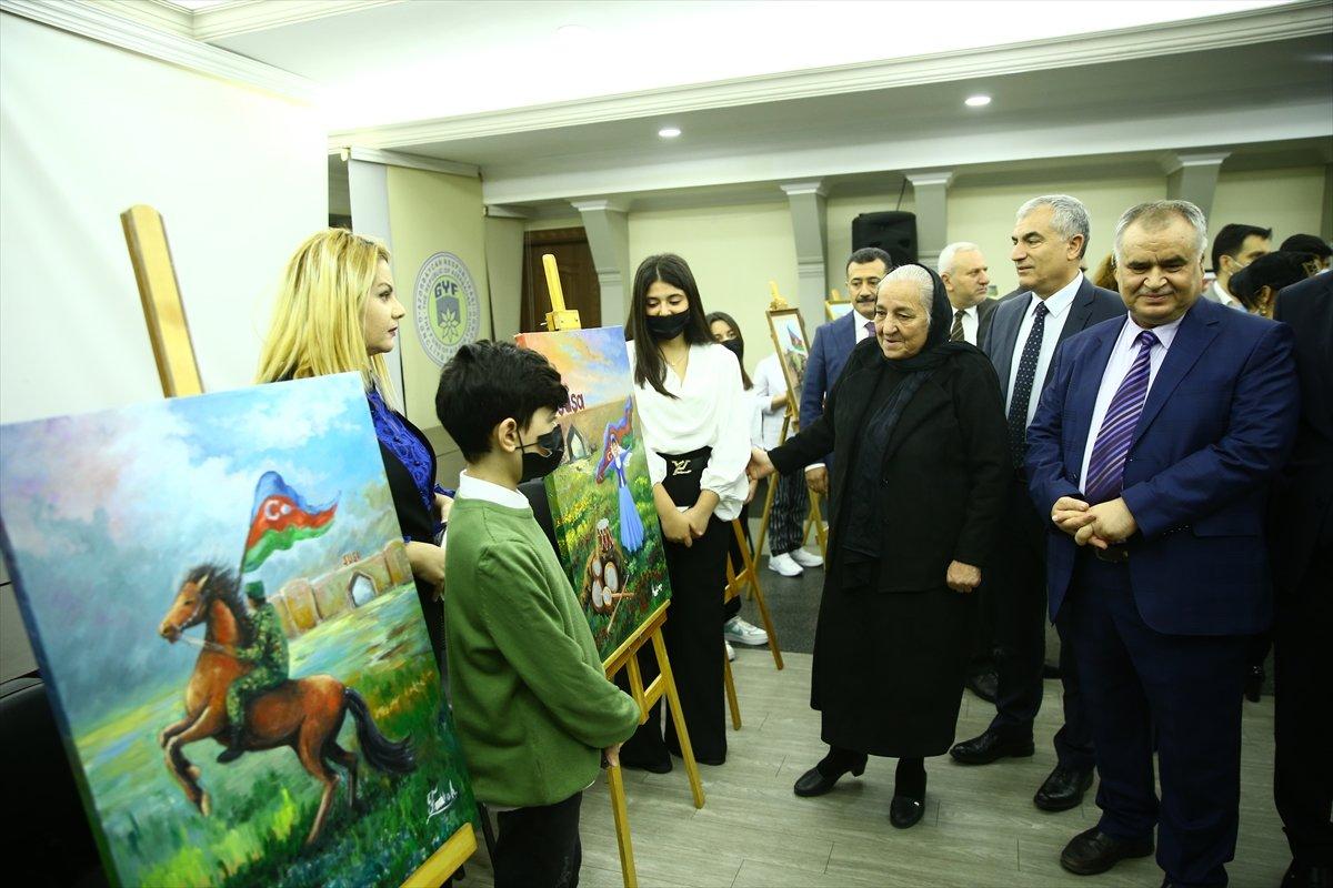 Azerbaycanlı çocuklar, Karabağ Zaferi'ni çizdi
