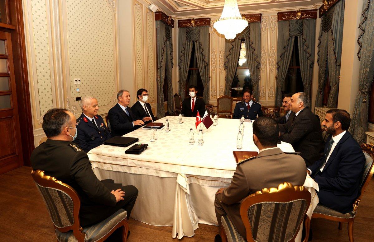 Hulusi Akar, Katarlı mevkidaşı El-Atiyye ile görüştü