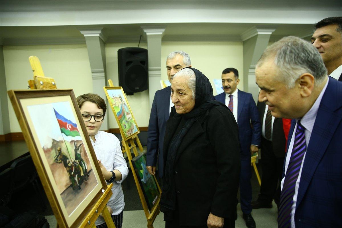 Azerbaycanlı çocuklar, Karabağ Zaferi'ni çizdi