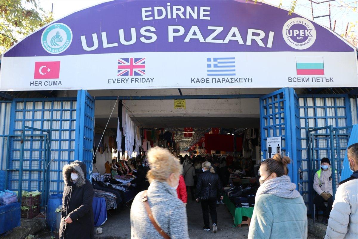 Yunan ve Bulgar turistlerin kışlık alışverişte tercihi Edirne'deki sosyete pazarı