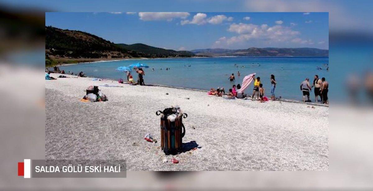 Murat Kurum, Salda Gölü'nün eski ve yeni halini paylaştı