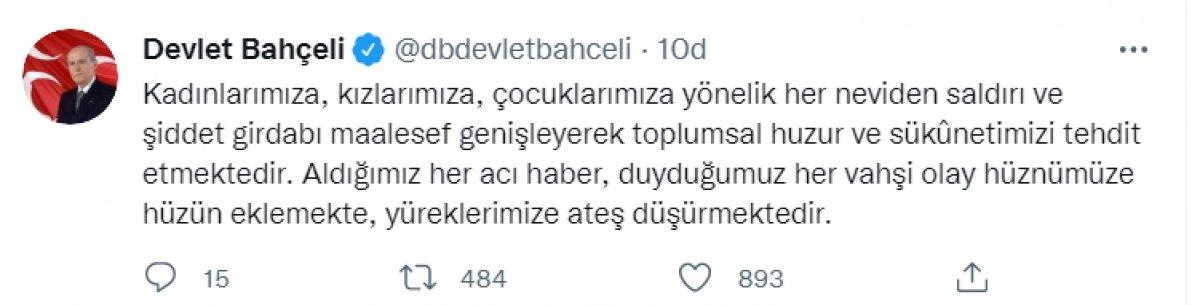 Devlet Bahçeli'den Başak Cengiz açıklaması