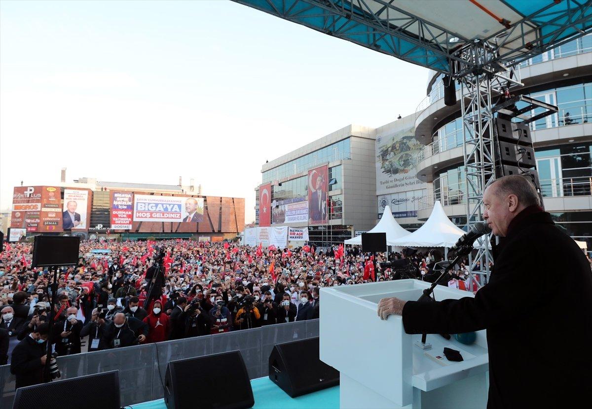 Cumhurbaşkanı Erdoğan, Çanakkale'de toplu açılış töreninde