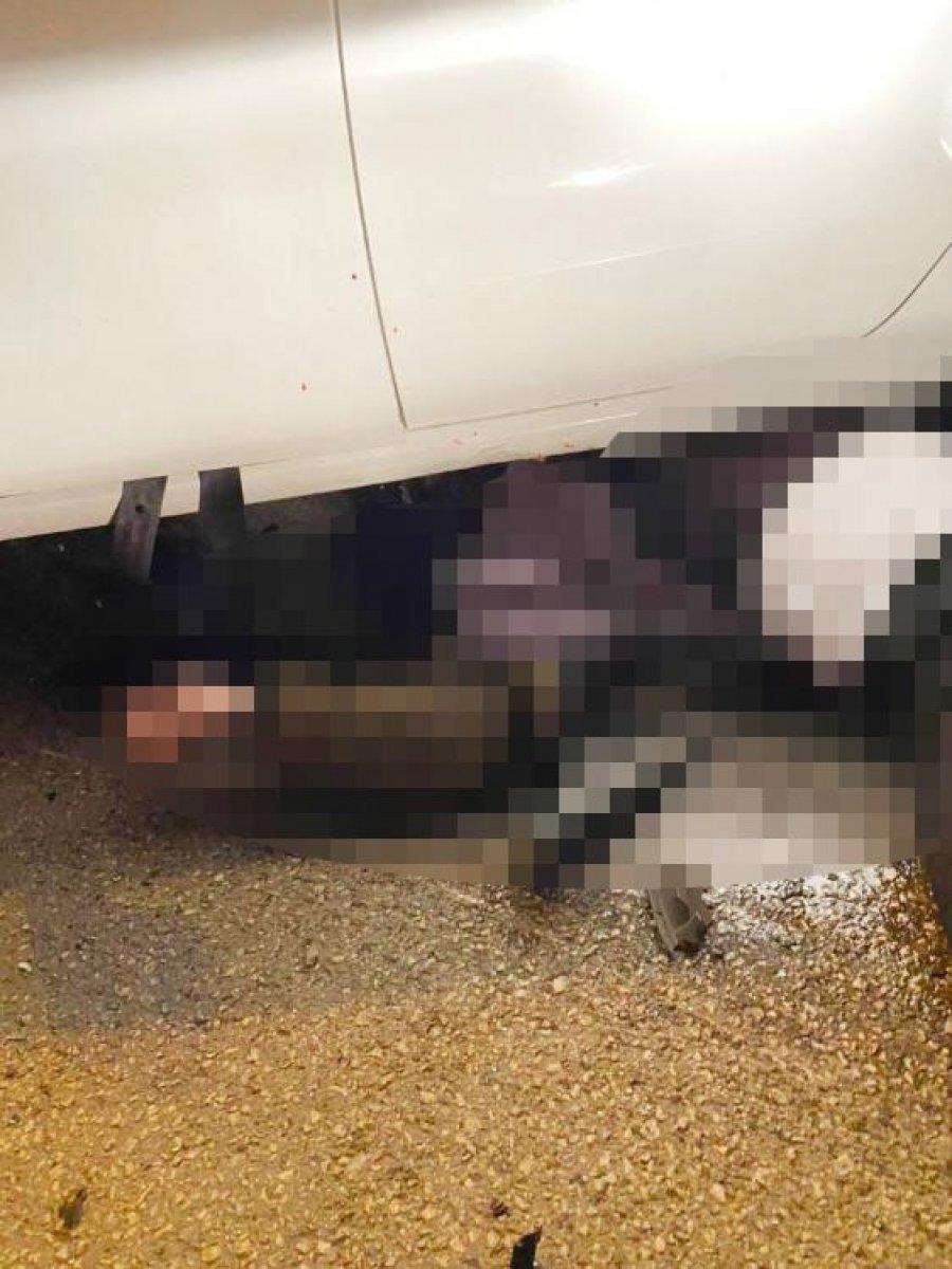 Aksaray’da, trafik kazasında can kurtarmak isterken canından oldu