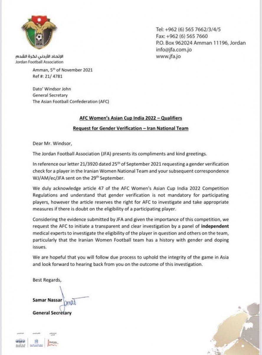 Ürdün Futbol Federasyonu, İran'ın kalecisini FIFA'ya şikayet etti
