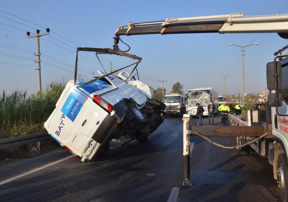 Aydın'da zincirleme kaza: 11 yaralı