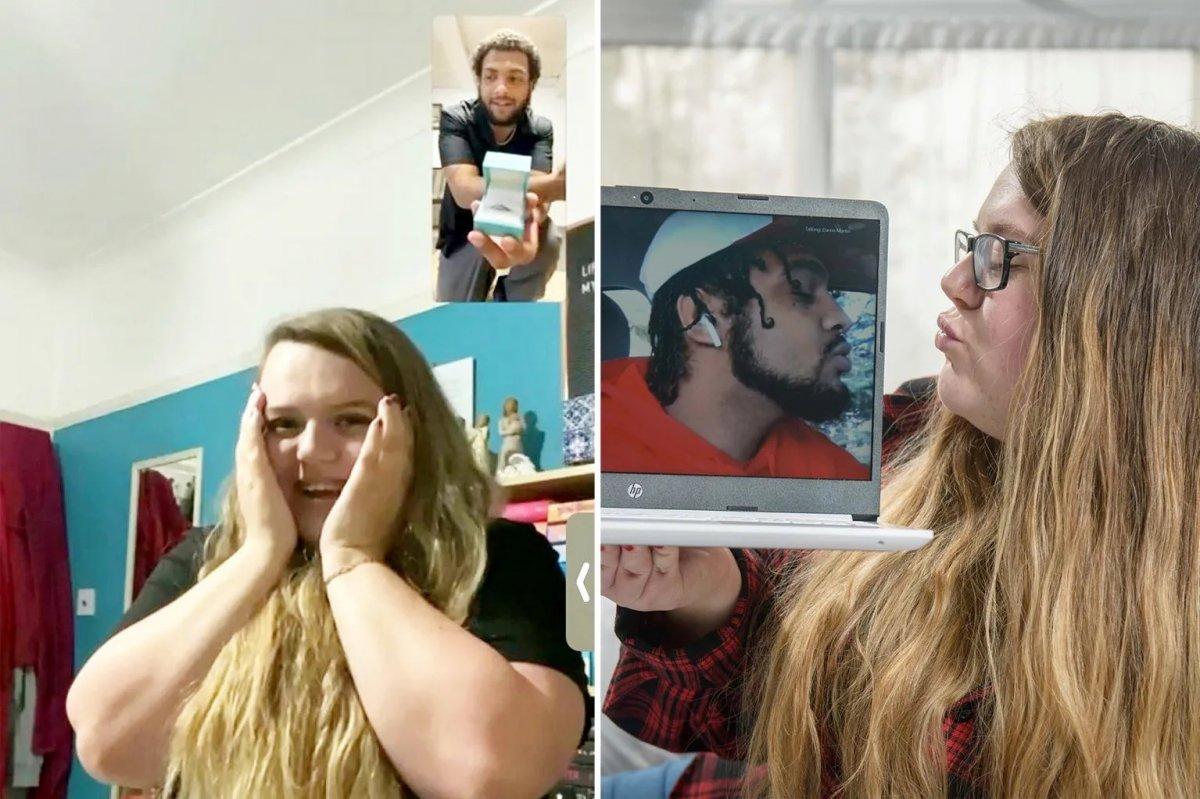 Facebook’ta tanıştığı ABD’li gençle, Zoom’da evlendi