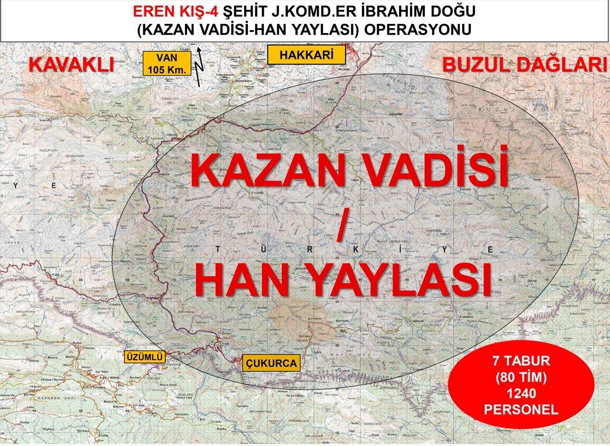 Hakkari'de 'Eren Kış-4 Operasyonu' başlatıldı