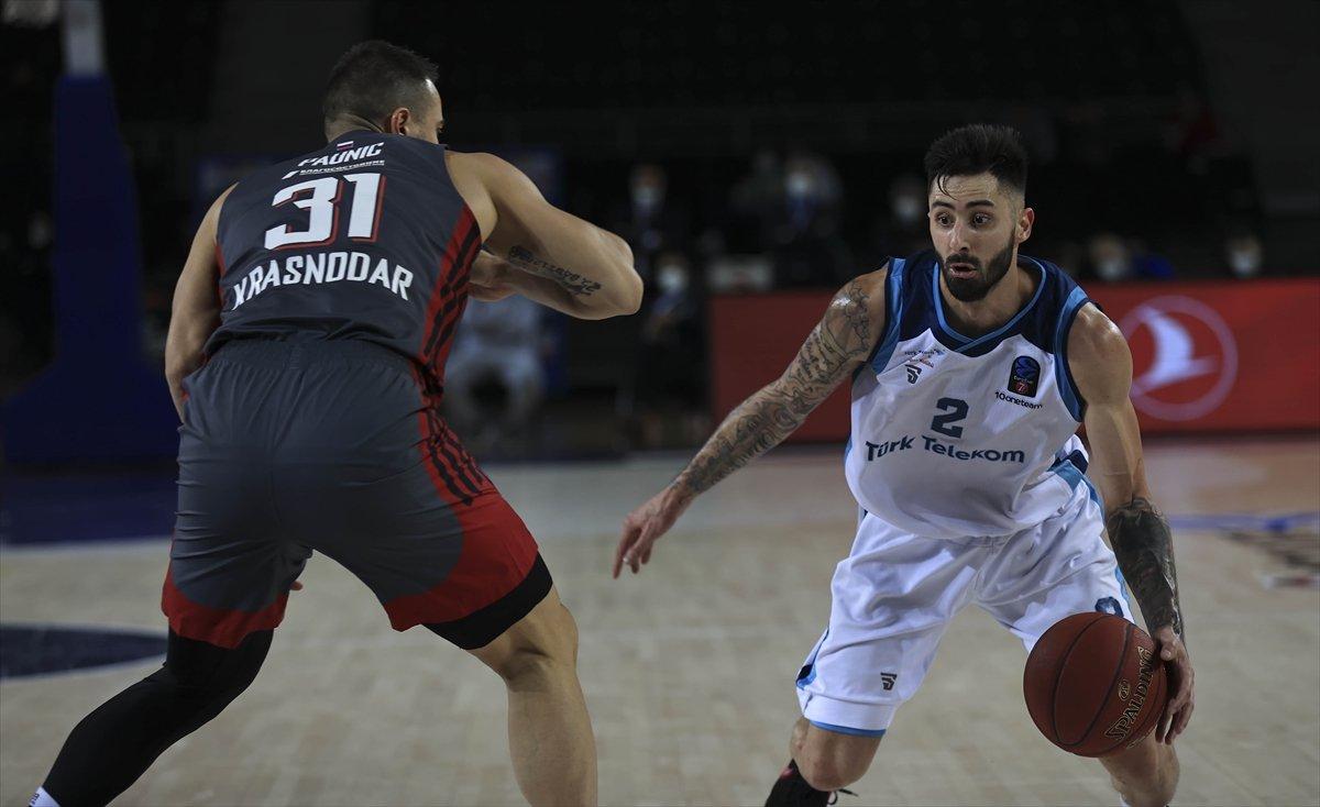 Türk Telekom evinde Lokomotiv Kuban'ı yendi