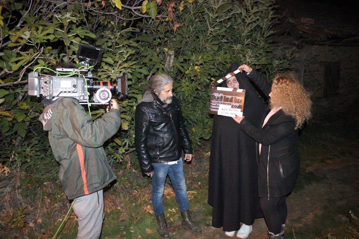 İzmir'in hayalet köyü Lübbey'de korku filmi çekiliyor