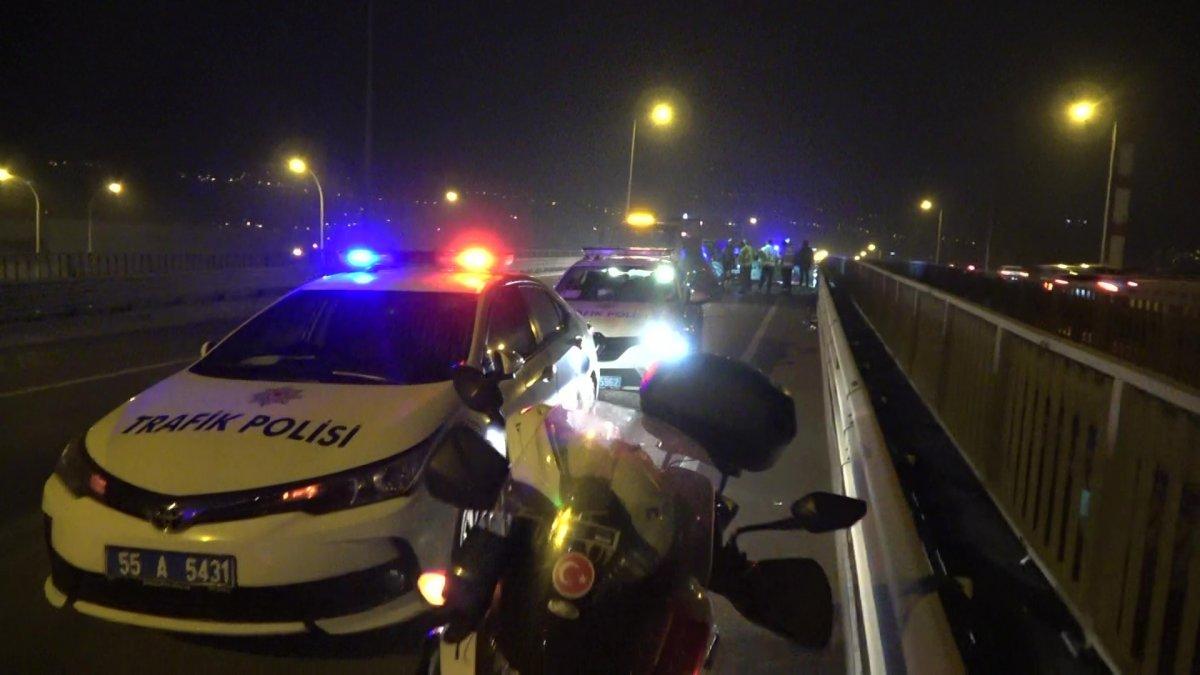 Samsun’da 14 araç birbirine girdi