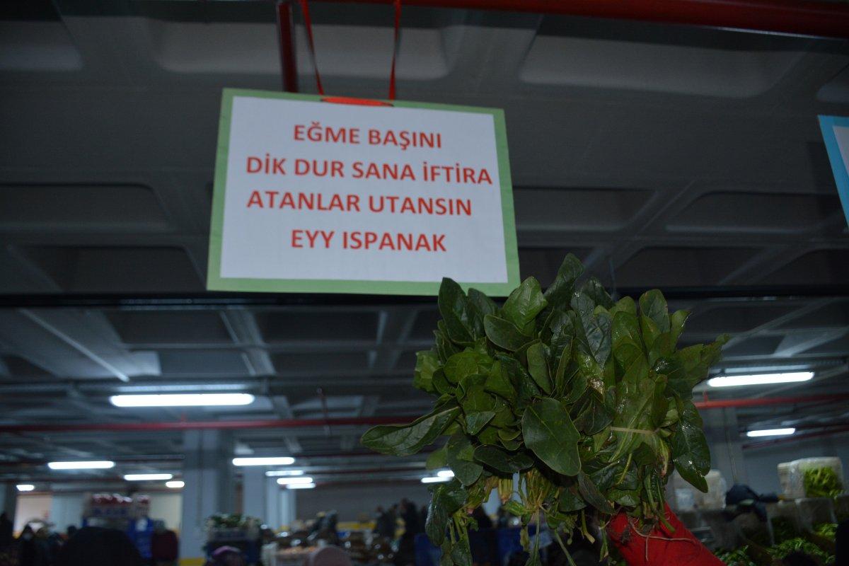 Gümüşhane'de pazarcılar, zehirlenme sonrası ıspanak satışından şikayetçi