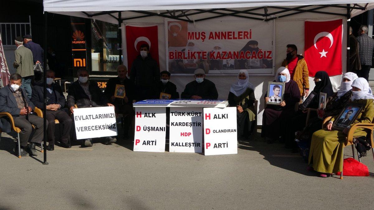 Muş’ta, evlat nöbetinde aile sayısı 20’ye yükseldi